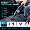 Portable Car Vacuum Cleaner – 3-in-1 Cordless
